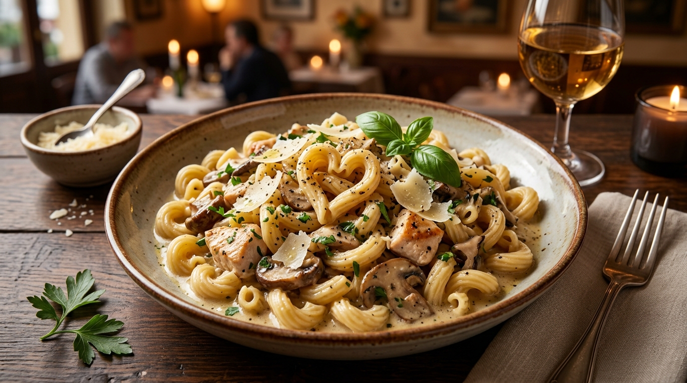 Frische hausgemachte Pasta aus der L'Osteria Pastafamiglia Manufaktur mit Bronze-Matrizen